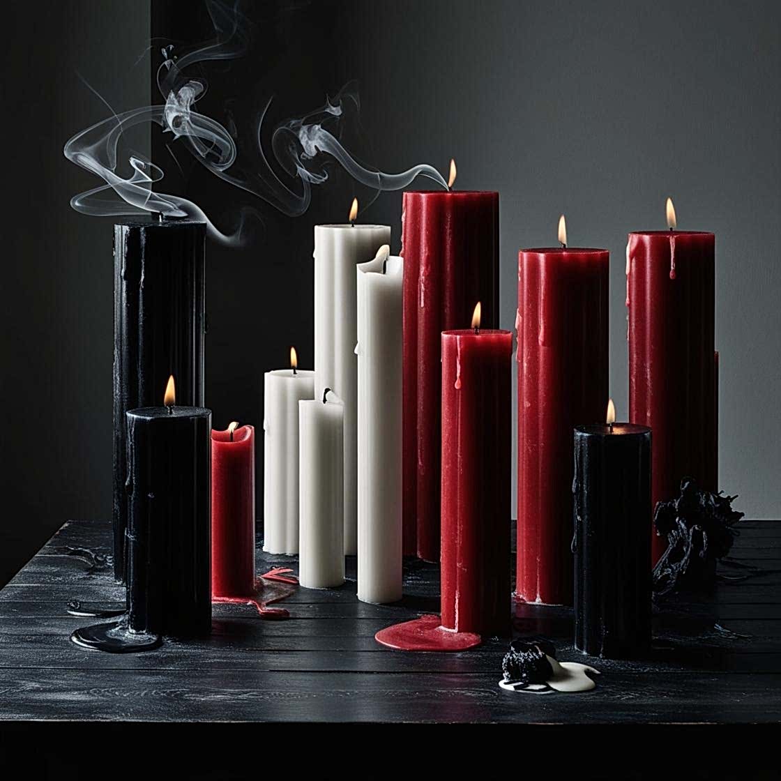 Renkli Silindir Mumlar