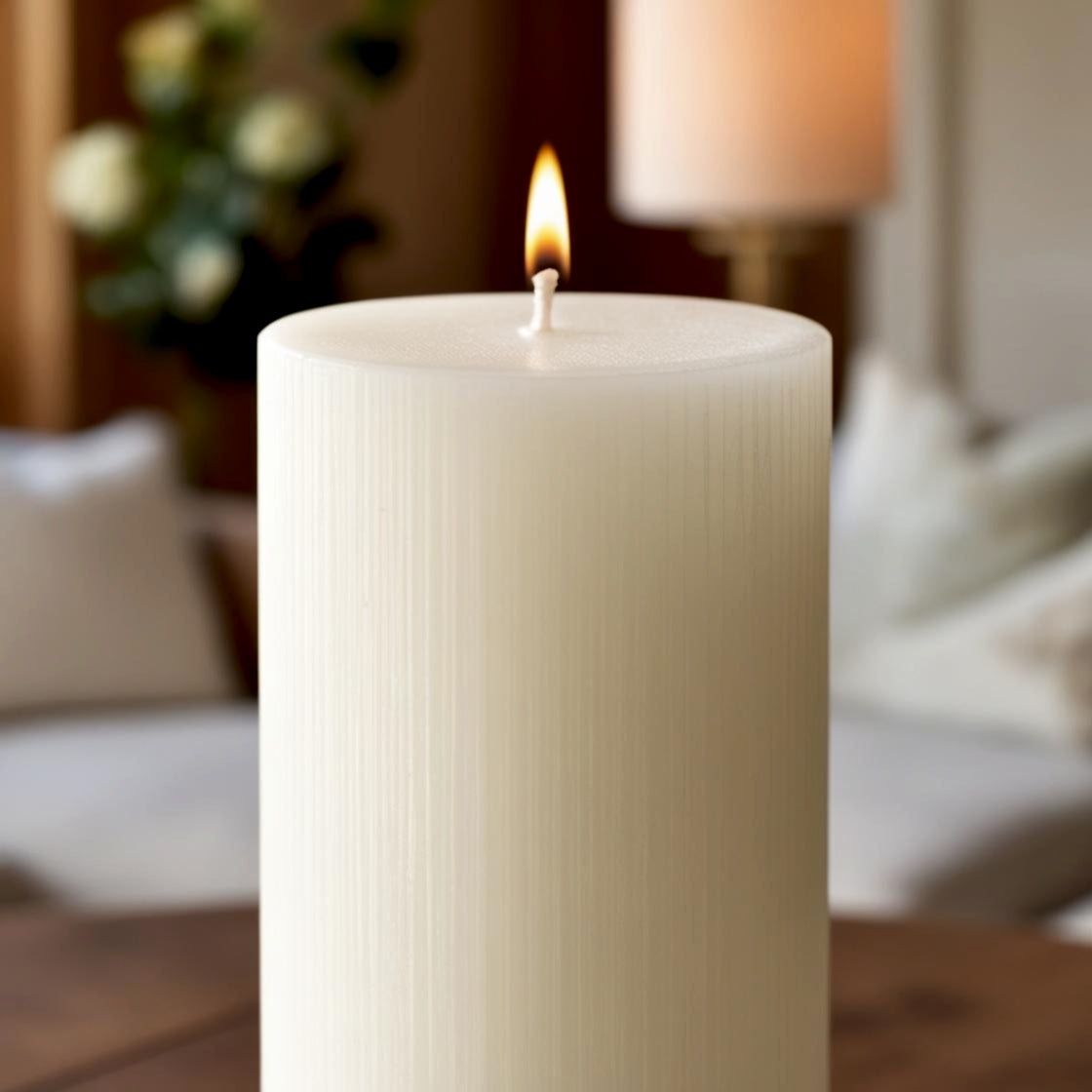 10 Cm Beyaz Mum (10*10) 1 Adet