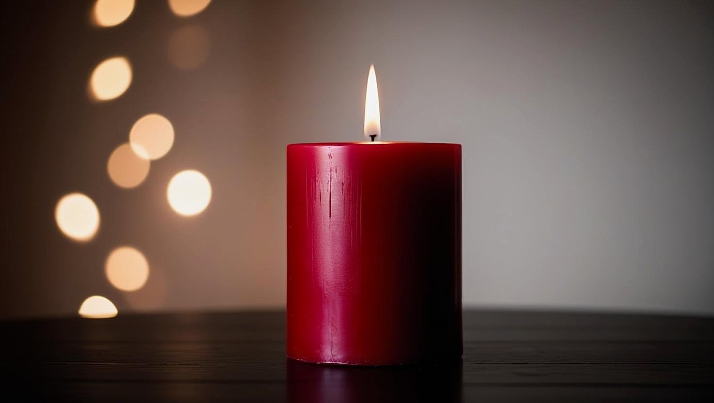 15 Cm Kırmızı Mum (5*15) 1 Adet