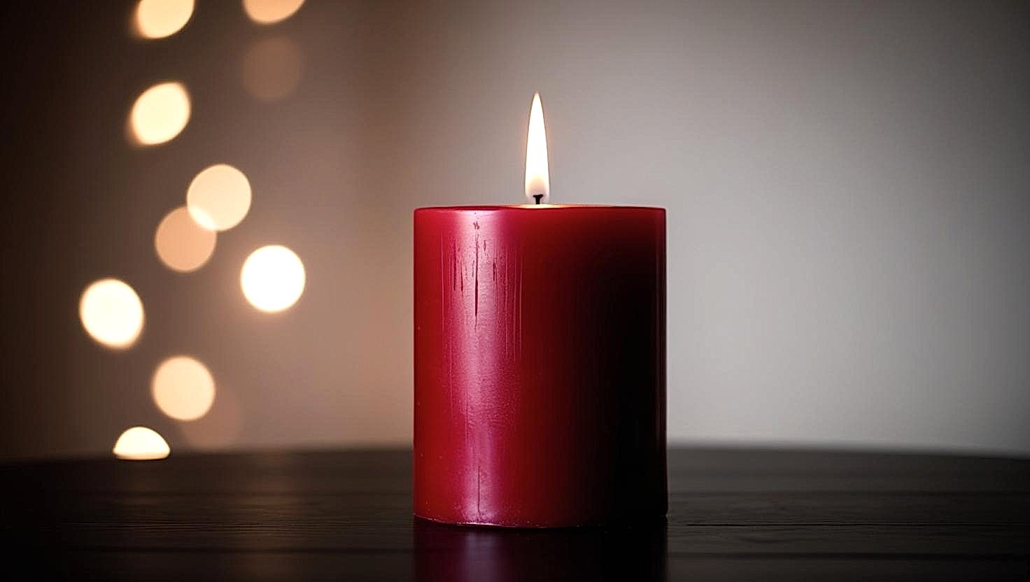 20 Cm Kırmızı Mum (5*20) 1 Adet