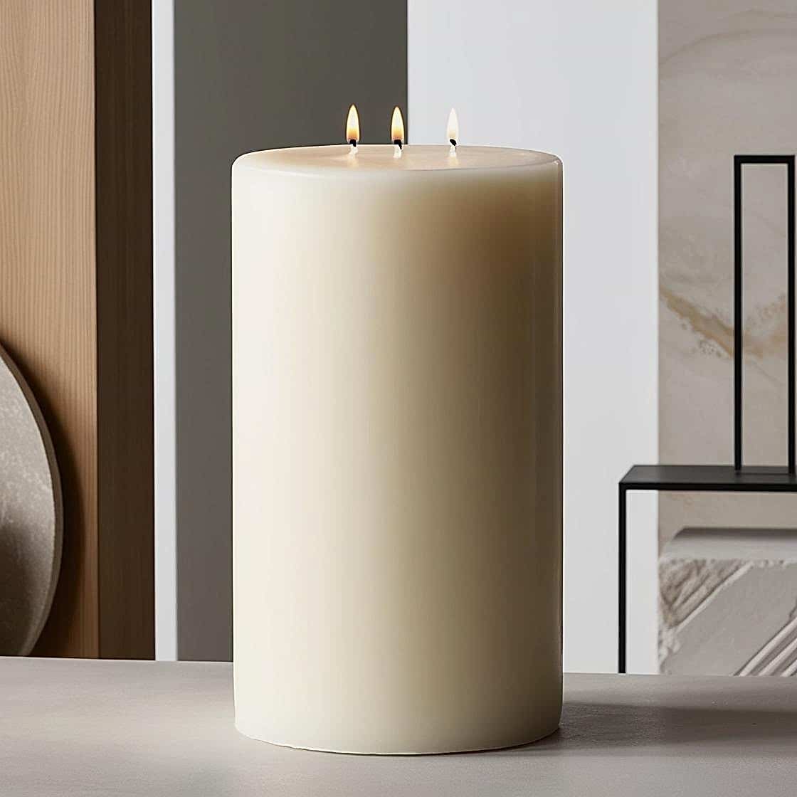 15 Cm Beyaz Mum (15*15) 1 Adet