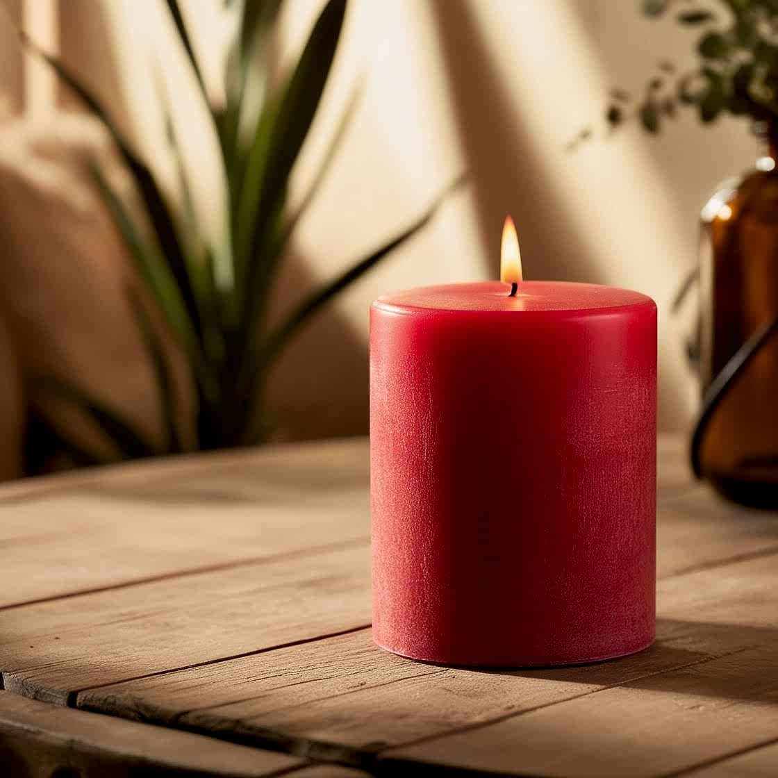 20 Cm Kırmızı Mum (7*20) 1 Adet