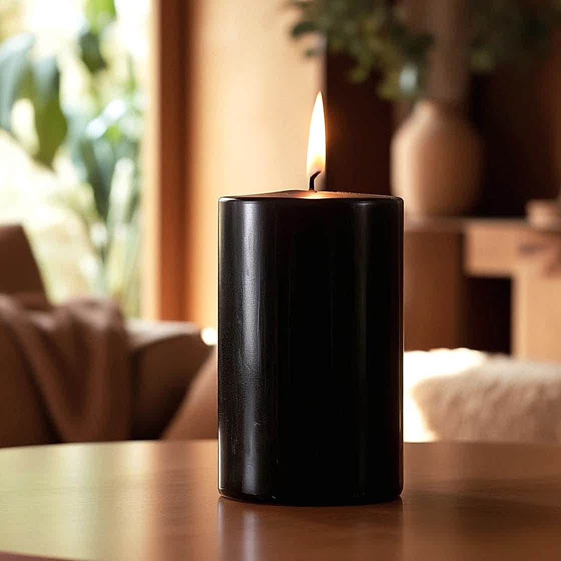 20 Cm Siyah Mum (7*20) 1 Adet