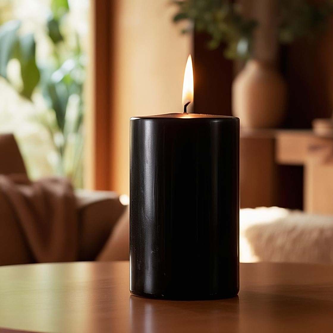 25 Cm Siyah Mum (7*25) 1 Adet