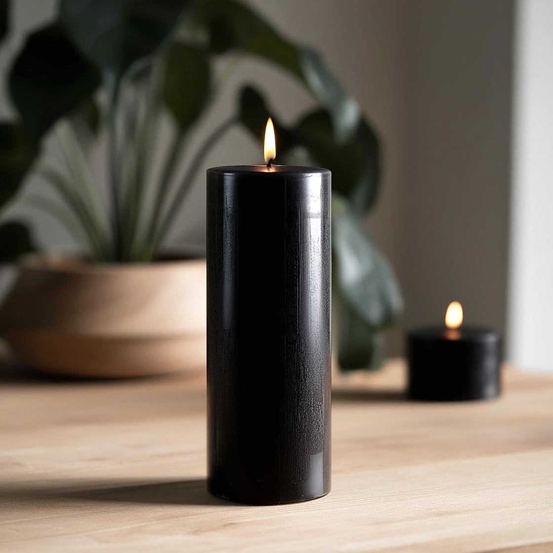 25 Cm Siyah Mum (5*25) 1 Adet