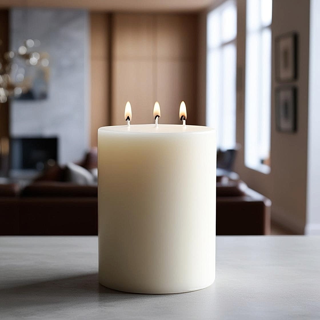 20 Cm Beyaz Mum (20*20) 1 Adet