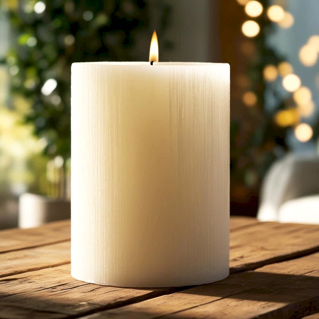 15 Cm Beyaz Mum (10*15) 1 Adet