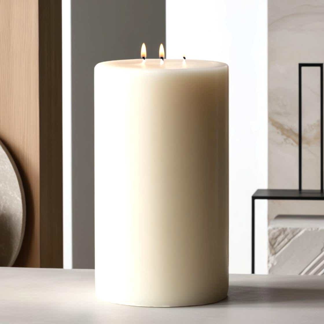 20 Cm Beyaz Mum (20*20) 4 Adet