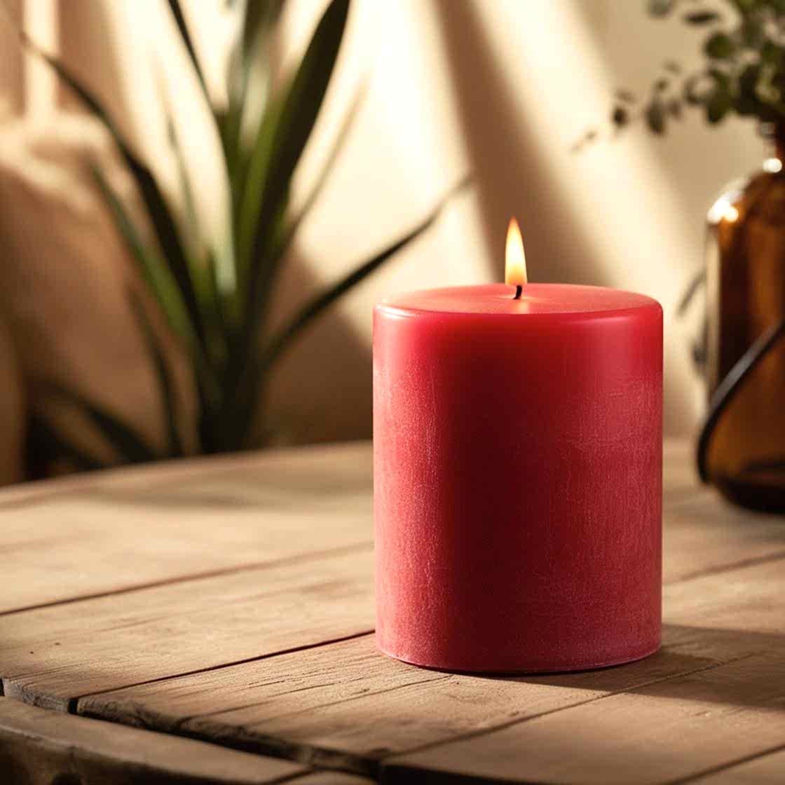 20 Cm Kırmızı Mum (5*20) 1 Adet