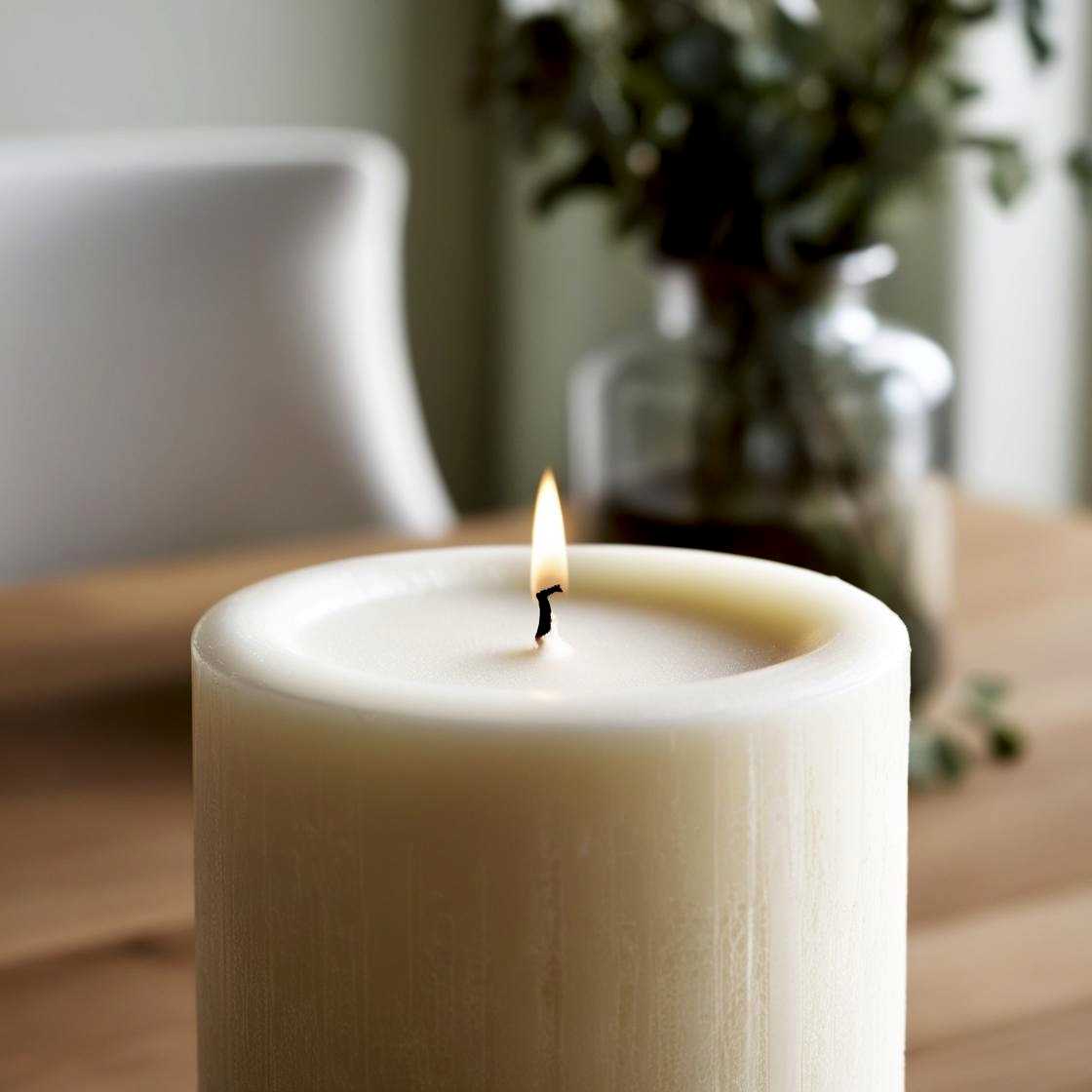 15 Cm Beyaz Mum (5*15) 1 Adet