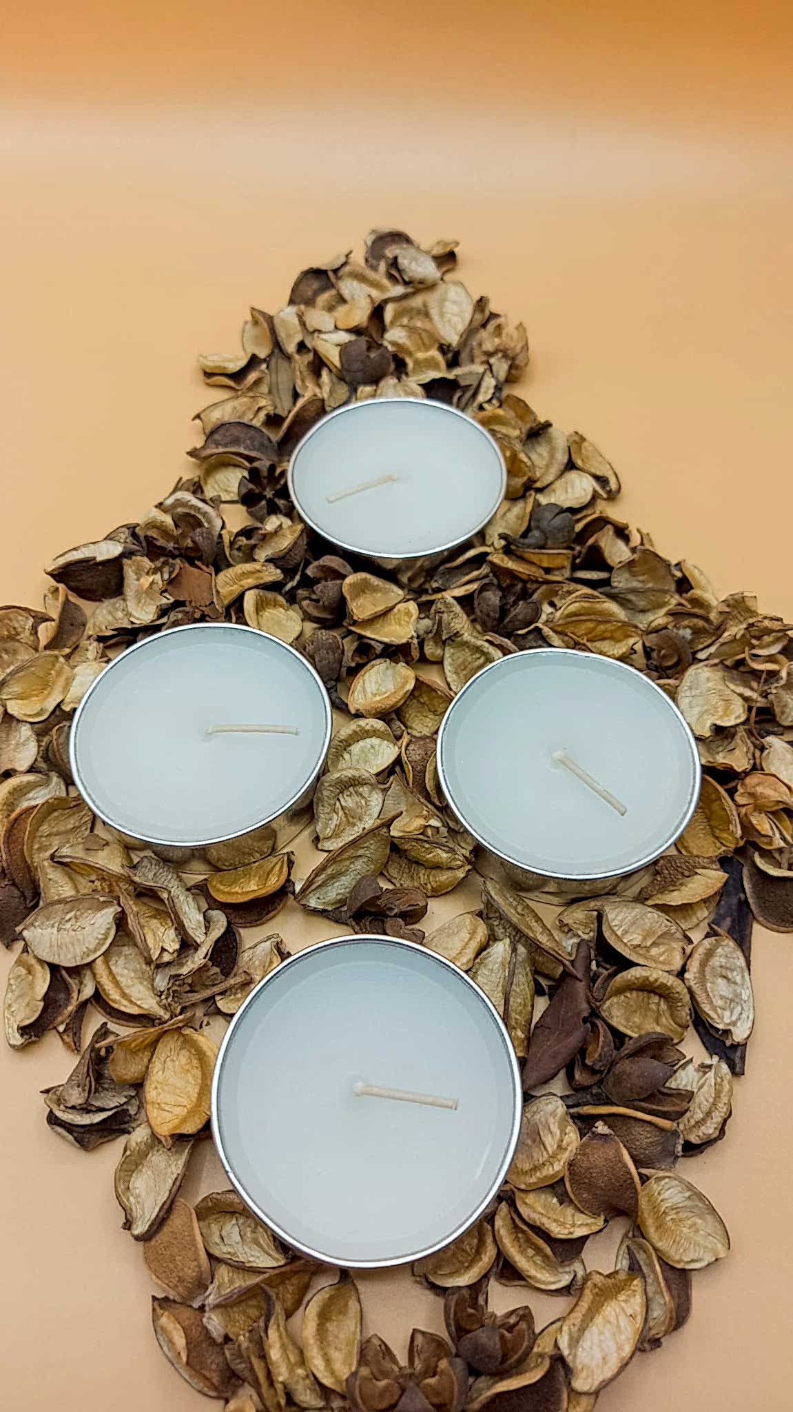 Silver Tealight 10 Adet