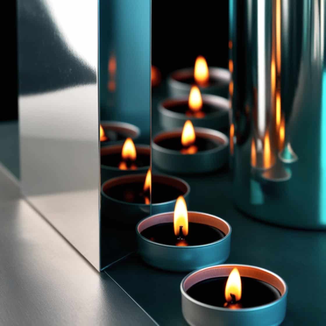 Siyah Maxi Tealight 50 Adet