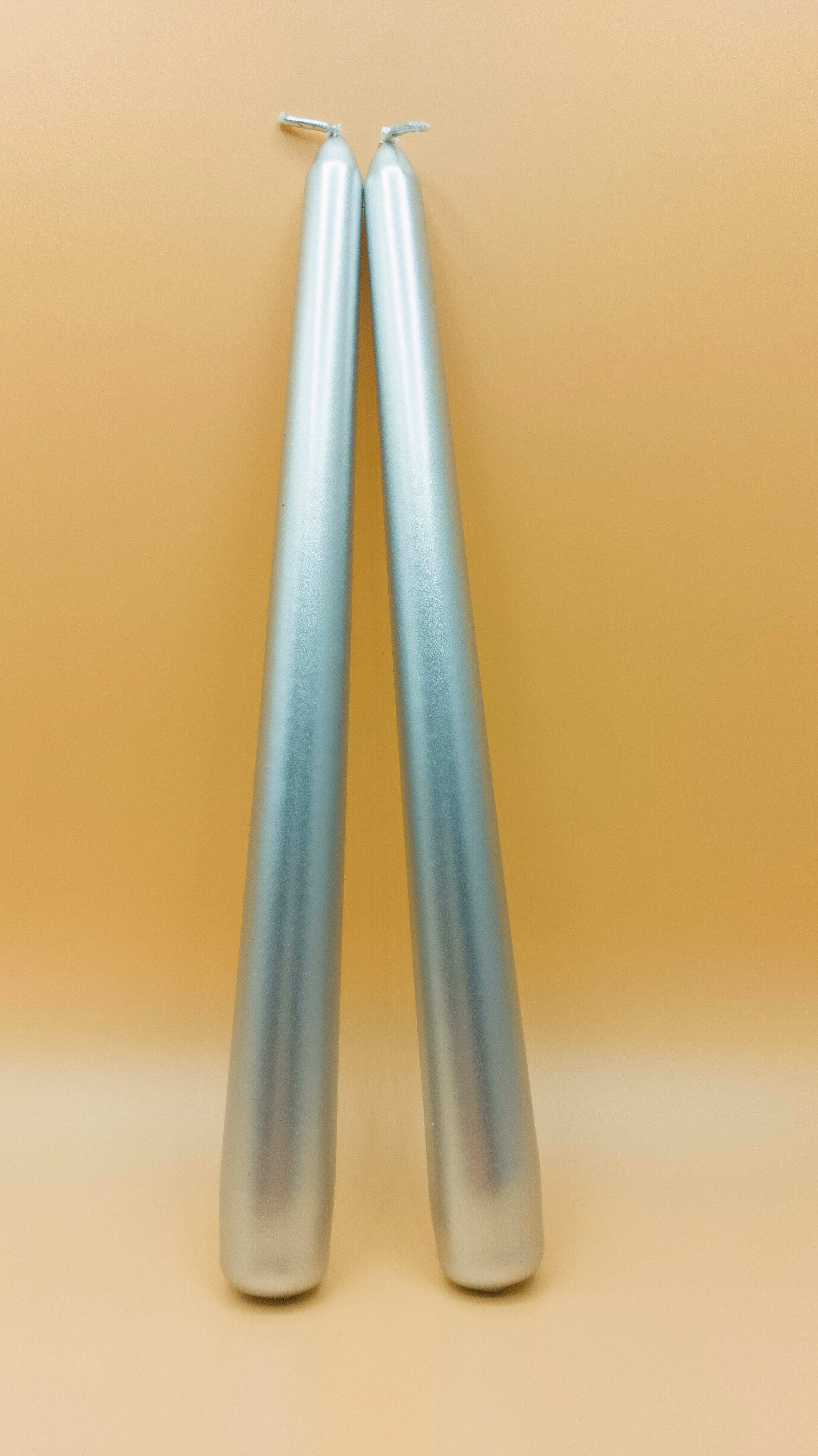 Şamdan Mumu 24 Adet Gümüş