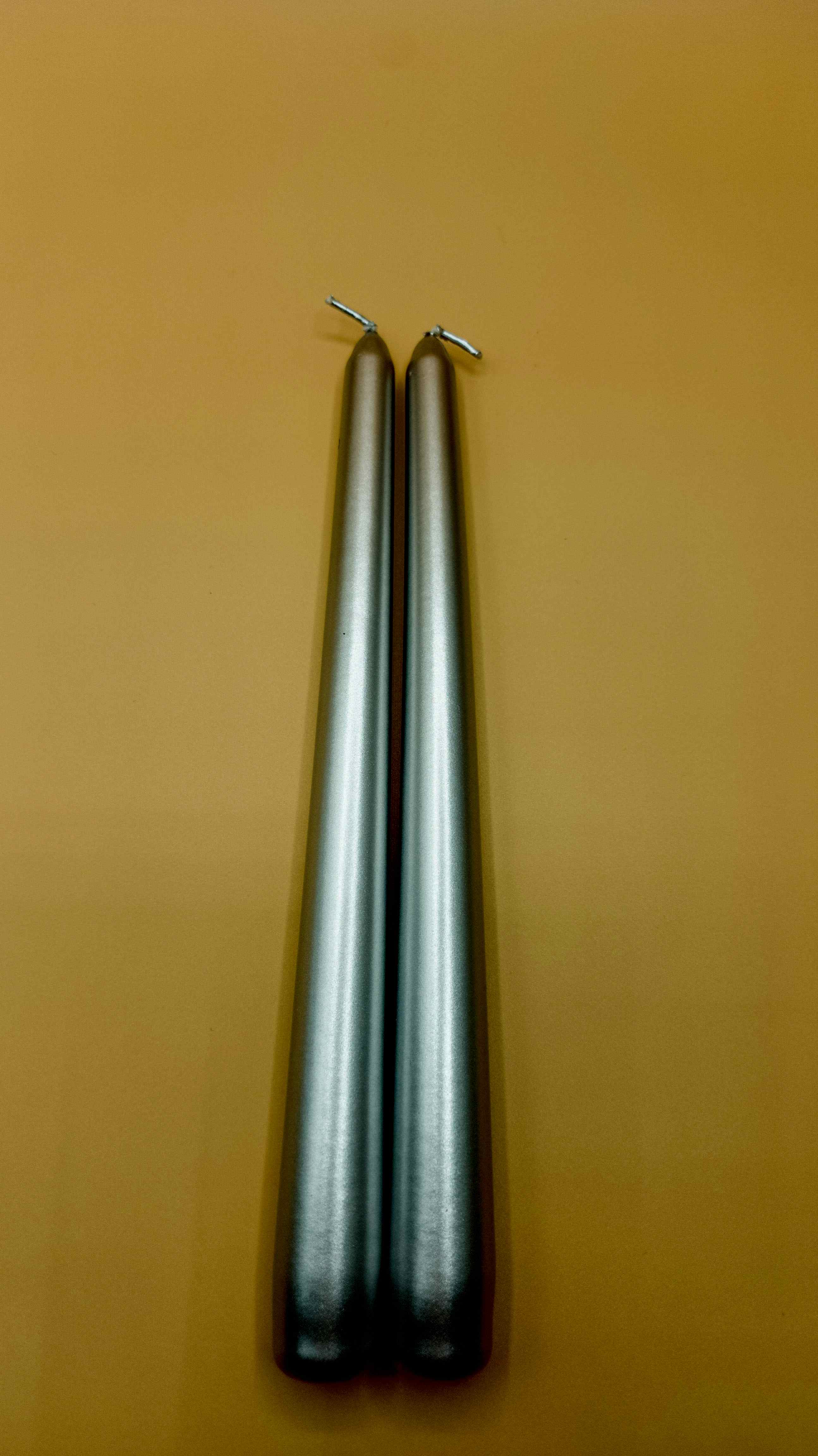 Şamdan Mumu 2 Adet Gümüş