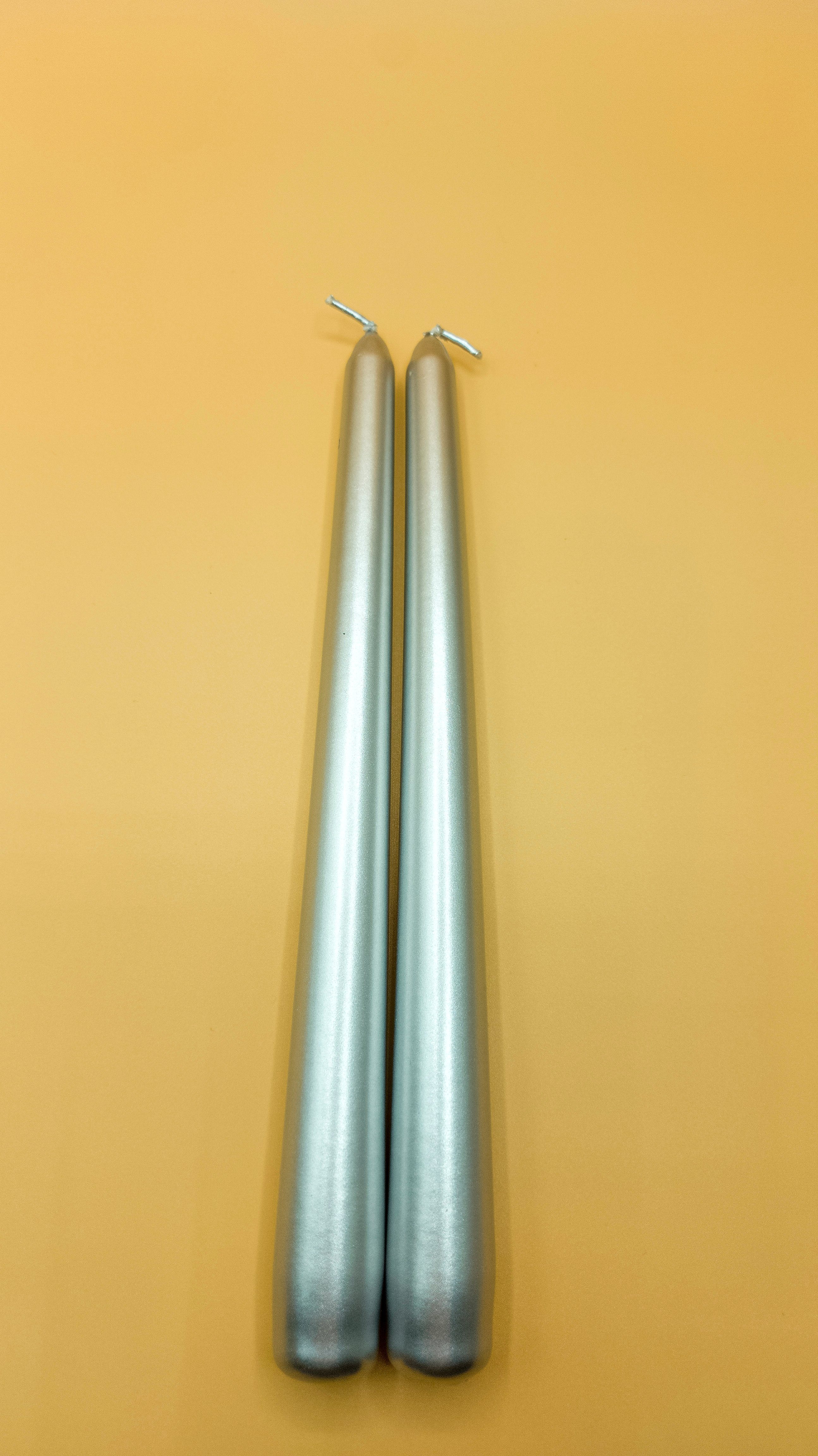 Şamdan Mumu 24 Adet Gümüş