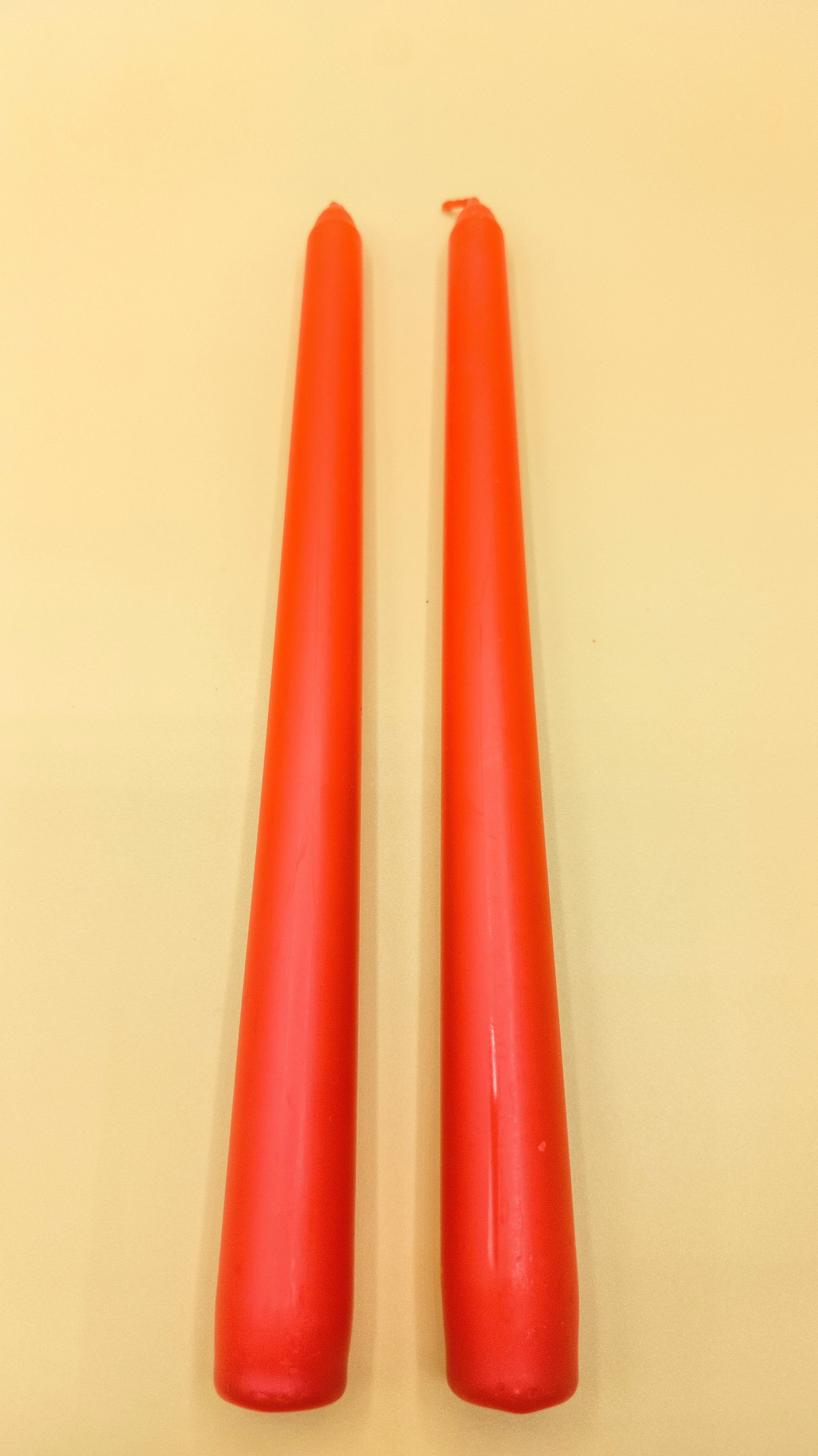 Şamdan Mumu 2 Adet Sedefli Metalik Kırmızı